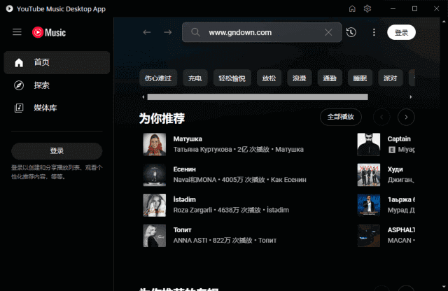 YouTubeMusicDesktop(YouTube音乐播放器)v2.0.7多语便携版-大磊资源网