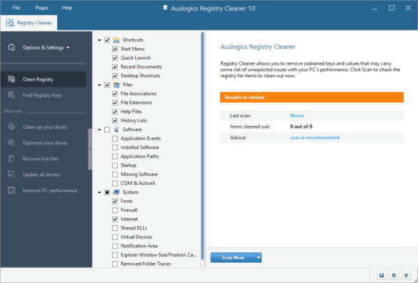 AuslogicsRegistryCleaner(注册表清理工具)v11.0.0.0便携版-大磊资源网