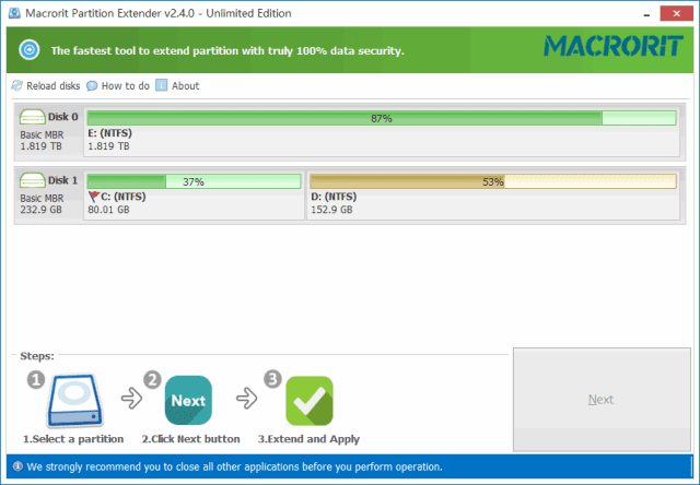 MacroritPartitionExtender(分区扩展软件)v2.6.0便携版-大磊资源网
